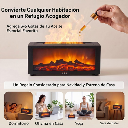 Humidificador fuego y aroma.